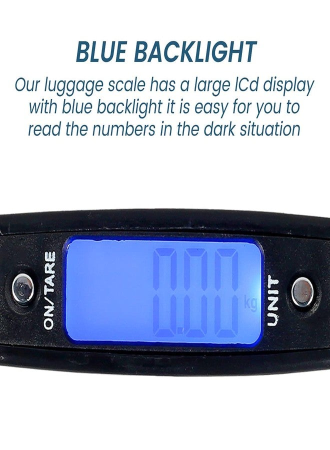 Drumstone (𝐒𝐩𝐞𝐜𝐢𝐚𝐥 𝟏𝟓 𝐘𝐞𝐚𝐫𝐬 𝐖𝐚𝐫𝐫𝐚𝐧𝐭𝐲) Portable Travel Luggage Scale 50kg/10g - Digital Bag Weighing Scale with Backlit Display, Auto Lock, Lightweight & Compact for Travelers - Image 2